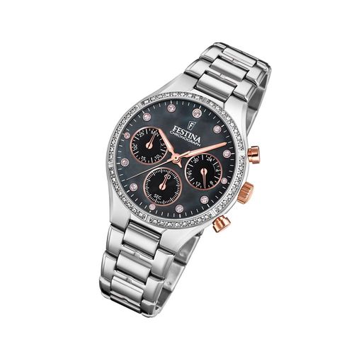 Festina Montre Femme F20401/4 Montre-Bracelet En Acier Inoxydable Boyfriend Argent Uf20401/4