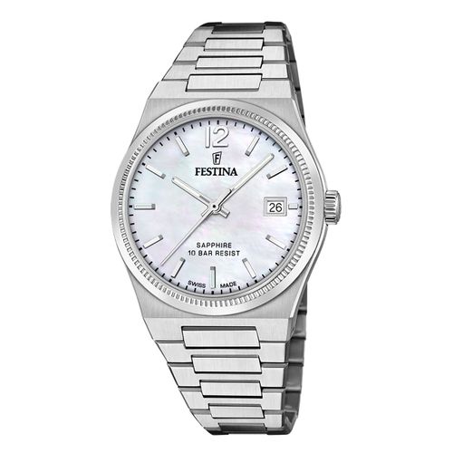 Montre Femme Festina Acier Inoxydable Argent Festina Montre-Bracelet De Fabrication Suisse Uf20035/1