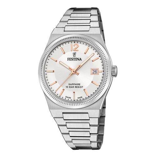 Montre Femme Festina Acier Inoxydable Argent Festina Montre-Bracelet De Fabrication Suisse Uf20035/2