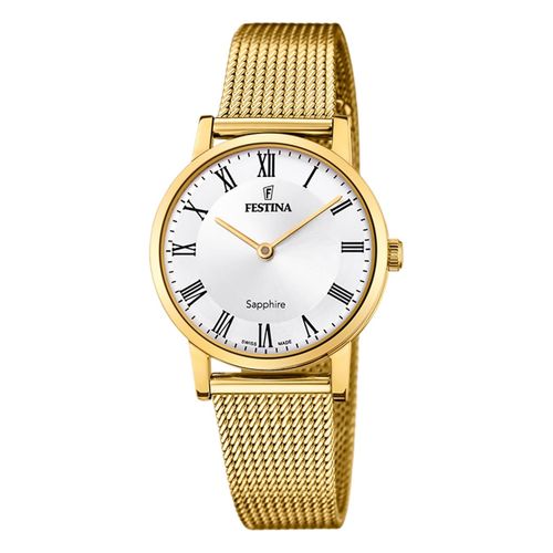 Montre Femme Festina Acier Inoxydable Or Festina Montre-Bracelet De Fabrication Suisse Uf20023/4