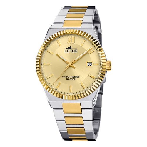 Montre Pour Hommes Lotus Acier Inoxydable Argent Or Montre-Bracelet Lotus Classic Ul18836/3