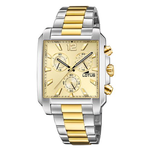 Montre Pour Hommes Lotus Acier Inoxydable Argent Or Montre-Bracelet Lotus Classic Ul18852/5