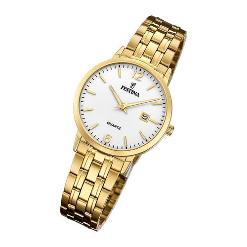 Festina Montre Femme Élégante F20514/2 Montre-Bracelet En Acier Classique Or Uf20514/2