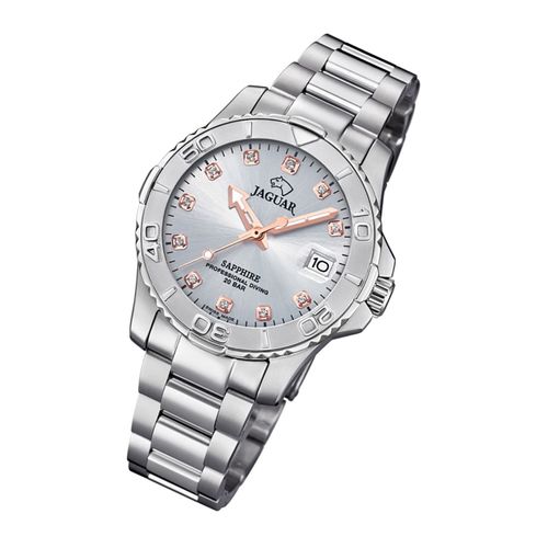 Montre Analogique Pour Femme Jaguar Montre-Bracelet J870/2 En Acier Inoxydable Argent Cosmopolite Uj870/2