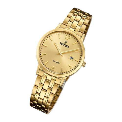 Festina Montre Femme Élégante F20514/3 Montre-Bracelet En Acier Classique Or Uf20514/3