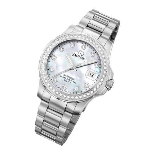 Montre Analogique Pour Femme Jaguar Montre-Bracelet J892/1 En Acier Inoxydable Argent Cosmopolite Uj892/1