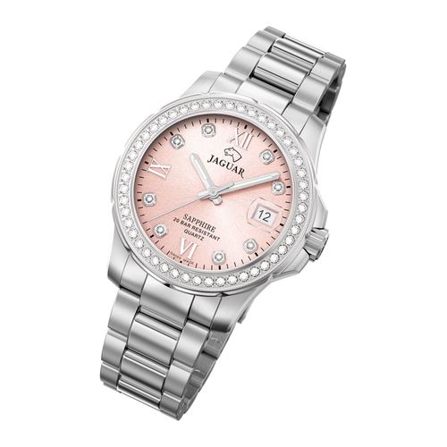 Montre Analogique Pour Femme Jaguar Montre-Bracelet J892/2 En Acier Inoxydable Argent Cosmopolite Uj892/2