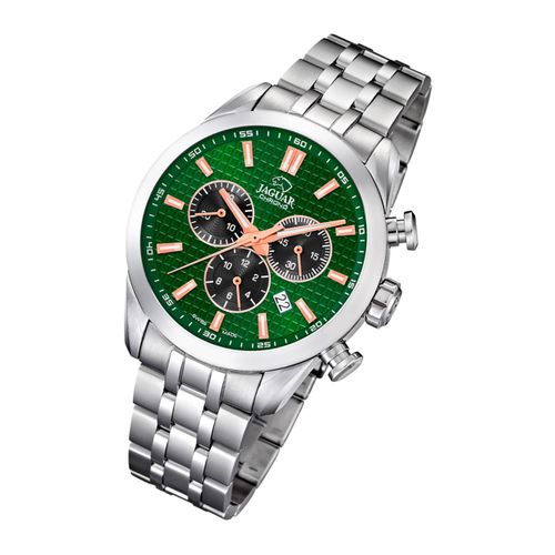 Jaguar Montre Homme Chronographe J865/3 Montre-Bracelet En Acier Inoxydable Acm Argent Uj865/3