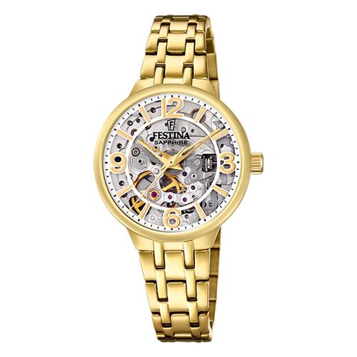Festina Montre Femme Automatique F20617/1 Montre-Bracelet Acier Inoxydable Or Uf20617/1