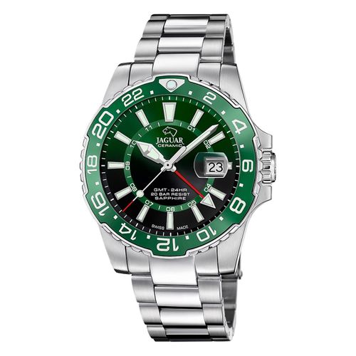 Jaguar Montre Homme Acier Inoxydable Argent Jaguar Montre-Bracelet En Céramique Uj1011/3