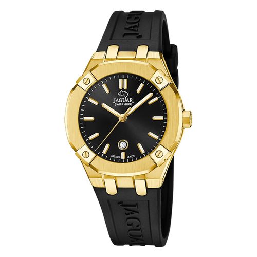 Montre Femme Jaguar Silicone Noir Jaguar Montre-Bracelet Diplomatique Uj1018/1