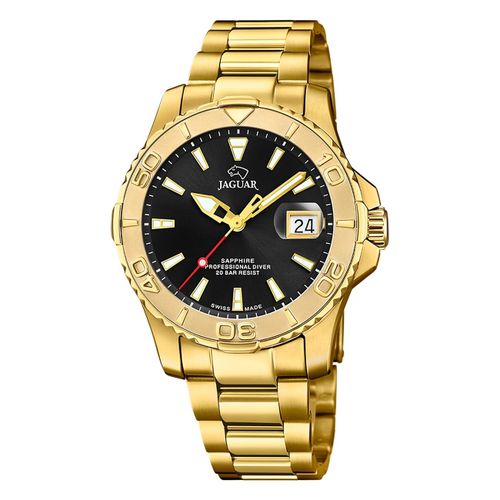 Montre Homme Jaguar Acier Inoxydable Or Jaguar Montre-Bracelet Pro Diver Uj971/3