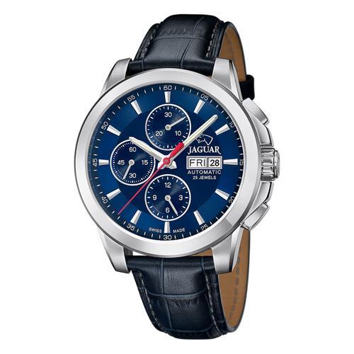 Montre Homme Jaguar Cuir Bleu Jaguar Montre Bracelet Le Chronographe Uj975/6