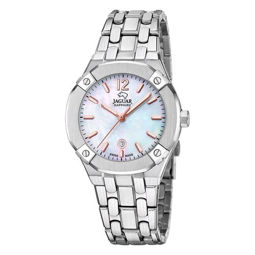 Montre Femme Jaguar Acier Inoxydable Argent Jaguar Montre-Bracelet Diplomatique Uj1016/1