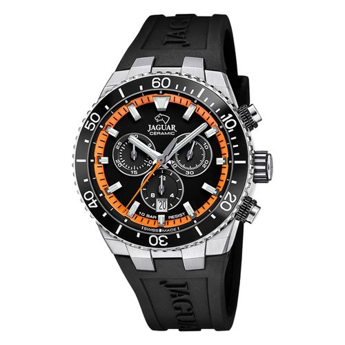Jaguar Montre Homme Silicone Noir Jaguar Montre-Bracelet En Céramique Uj1021/4