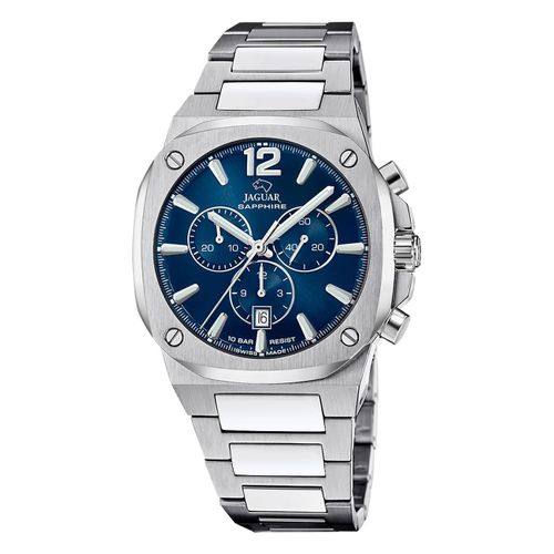 Montre Homme Jaguar En Acier Inoxydable Argenté Jaguar Rc. Montre Uj1025/1
