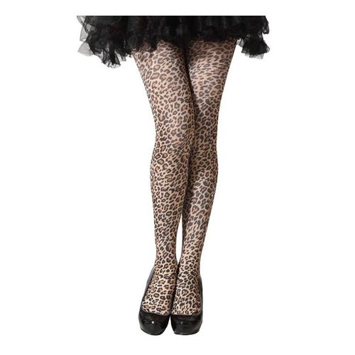 Collants Imprimé Léopard Multicolore