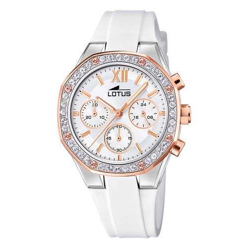 Montre Femme Lotus Acier Inoxydable Blanc Montre-Bracelet Lotus Classic Ul18875/1