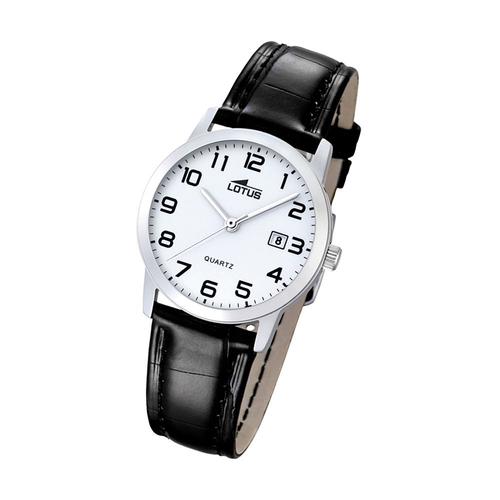 Montre Femme Lotus Elegant L18240/1 Montre Bracelet Cuir Classique Noir Ul18240/1