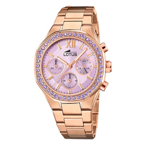 Montre Femme Lotus Acier Inoxydable Or Rose Montre-Bracelet Lotus Classic Ul18874/1