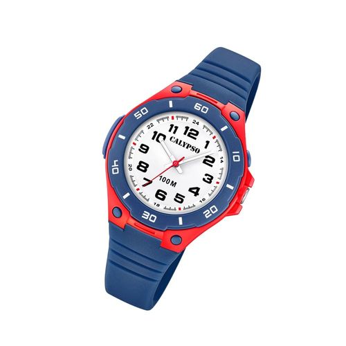 Calypso Montre Pour Enfants K5758/1 Montre-Bracelet En Plastique Pu Junior Mode Bleu Uk5758/1