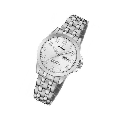Festina Montre Femme F20455/1 Montre Bracelet En Acier Inoxydable Classique Argent Uf20455/1