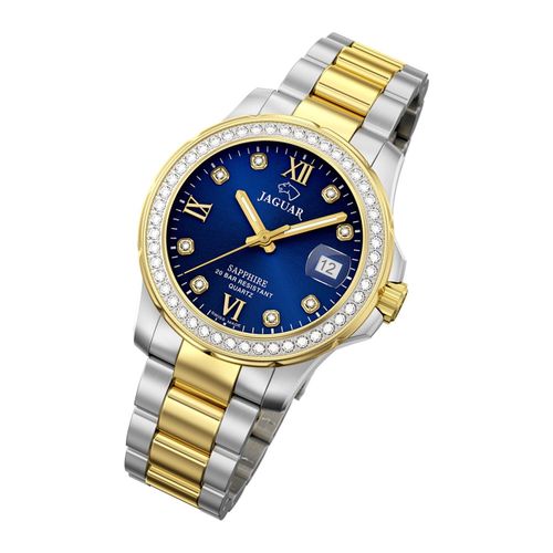 Jaguar Montre Femme Analogique Mode J893/2 Montre-Bracelet En Acier Inoxydable Argent Or Uj893/2