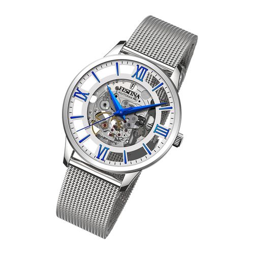 Festina Montre Homme F20534/1 Montre-Bracelet En Acier Inoxydable Automatique Argent Uf20534/1