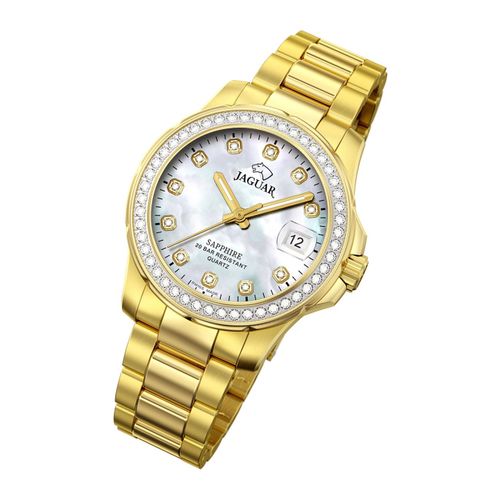 Montre Analogique Pour Femme Jaguar Montre-Bracelet J895/1 En Acier Inoxydable Cosmopolitan Gold Uj895/1