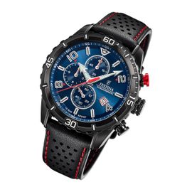 Festina Montre Homme F20519/2 Montre-Bracelet En Cuir Chronographe Noir Uf20519/2