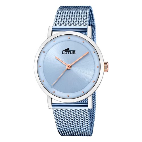 Montre Femme Lotus Acier Inoxydable Bleu Clair Montre-Bracelet Lotus Classic Ul18878/1