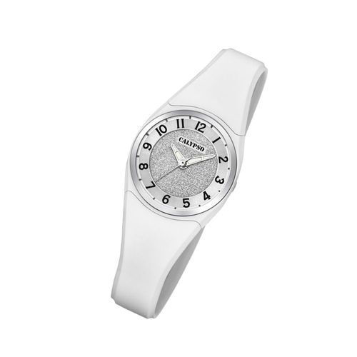 Montre Femme Calypso K5752/1 Montre-Bracelet En Plastique Pu Analogico Blanc Uk5752/1