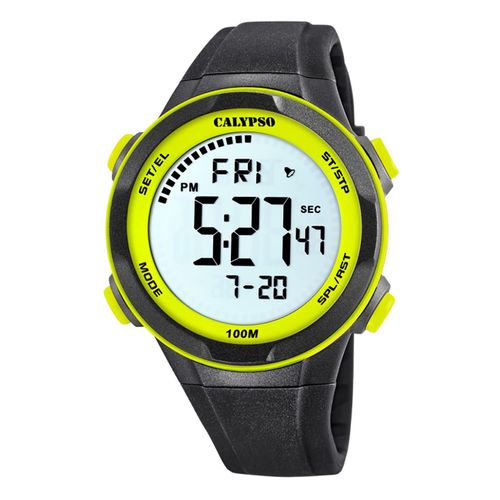 Calypso Montre Homme Jeunesse Numérique K5780/1 Montre-Bracelet En Plastique Noir Uk5780/1