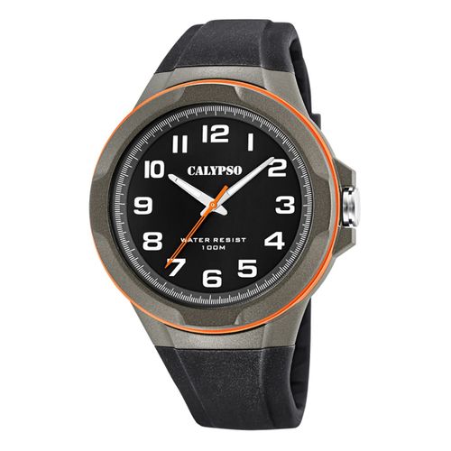 Calypso Montre Pour Hommes Et Jeunes Analogique K5781/4 Montre-Bracelet En Plastique Noir Uk5781/4