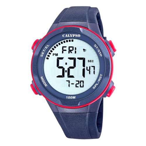 Calypso Montre Homme Jeunesse Numérique K5780/4 Montre-Bracelet En Plastique Bleu Uk5780/4