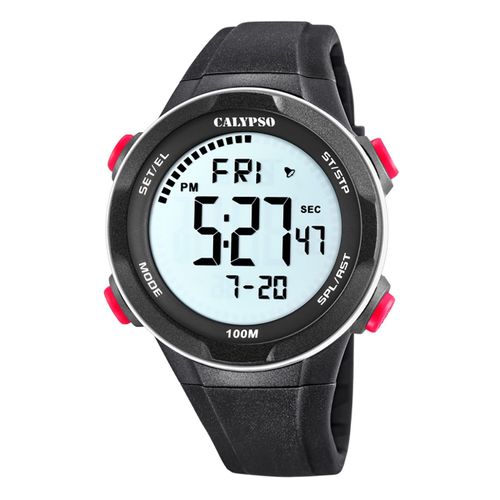 Calypso Montre Homme Jeunesse Numérique K5780/2 Montre-Bracelet En Plastique Noir Uk5780/2