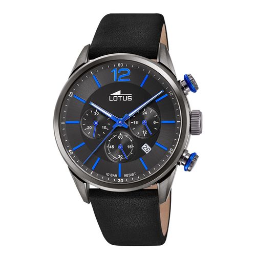 Montre Homme Lotus Khrono Montre-Bracelet Cuir Noir Ul18687/3