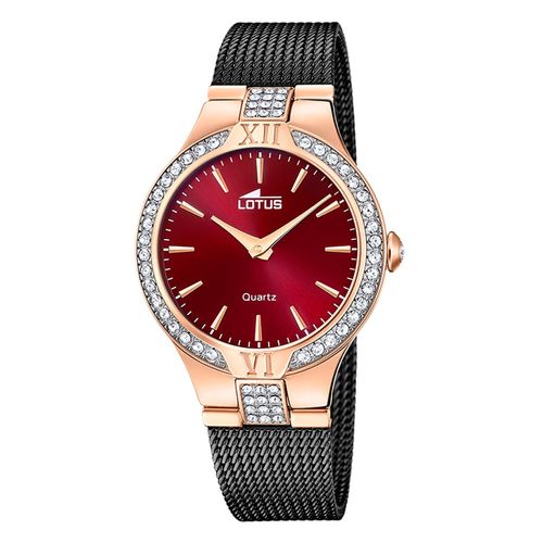 Montre Femme Lotus Acier Inoxydable Noir Montre-Bracelet Lotus Classic Ul18897/1