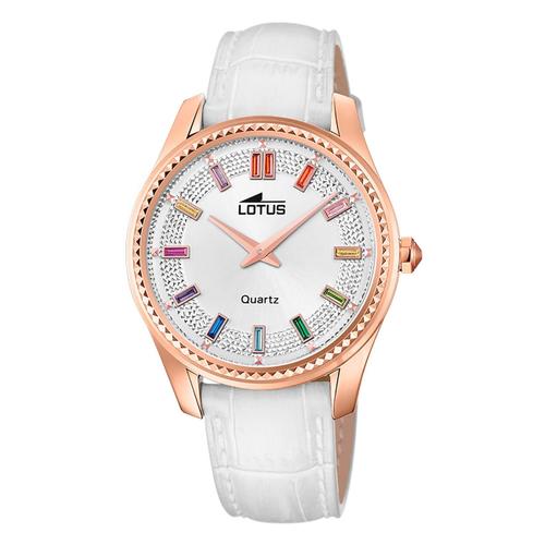 Montre Femme Lotus Cuir Blanc Montre-Bracelet Lotus Classic Ul18901/1