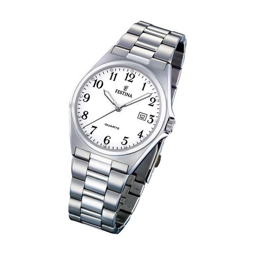 Festina Montre Homme F16374/1 Montre-Bracelet En Acier Inoxydable Classique Argent Uf16374/1