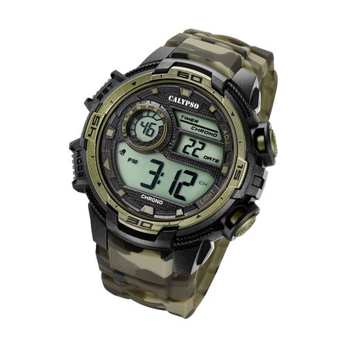 Calypso Montre Homme K5723/6 Montre-Bracelet En Plastique Numérique Noir Marron Uk5723/6