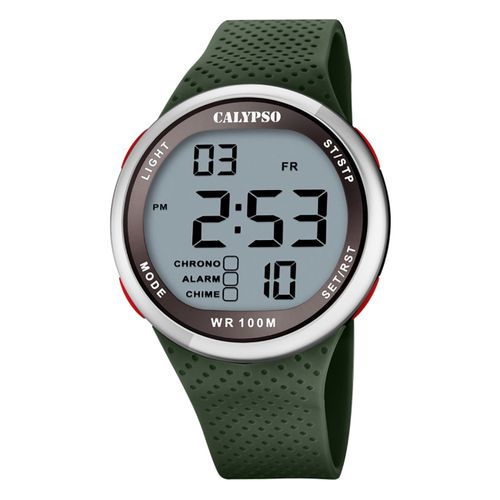 Calypso Montre Homme Jeunesse Numérique K5785/5 Montre-Bracelet En Plastique Vert Uk5785/5