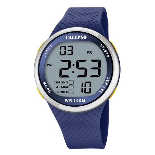 Calypso Montre Homme Jeunesse Numérique K5785/3 Montre-Bracelet En Plastique Bleu Uk5785/3