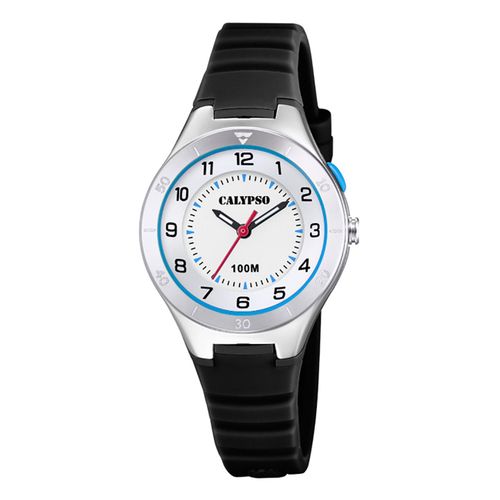 Calypso Montre Pour Jeunes Analogique Décontractée K5800/4 Montre-Bracelet En Plastique Noir Uk5800/4
