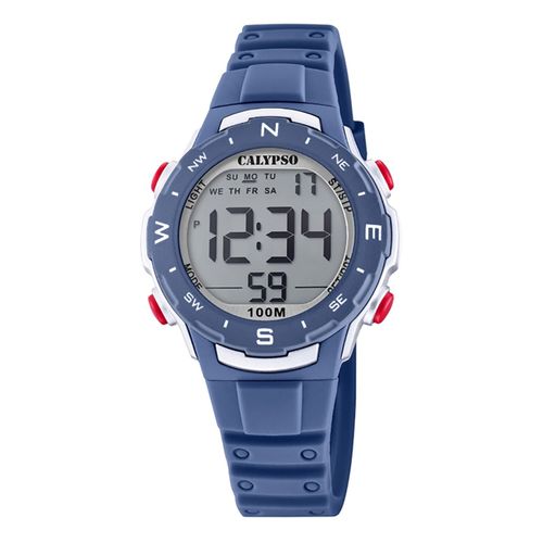 Calypso Montre Unisexe Numérique K5801/5 Montre-Bracelet En Plastique Bleu Foncé Uk5801/5