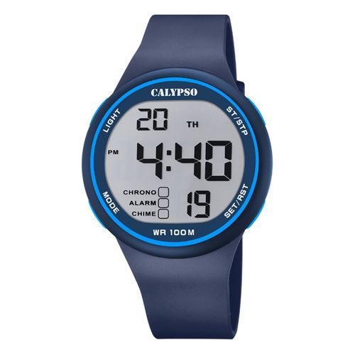 Calypso Montre Homme Sport Numérique K5795/3 Montre-Bracelet En Plastique Bleu Uk5795/3