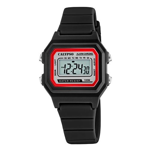 Calypso Montre Unisexe Digital Sport K5802/6 Montre En Plastique Noir Uk5802/6