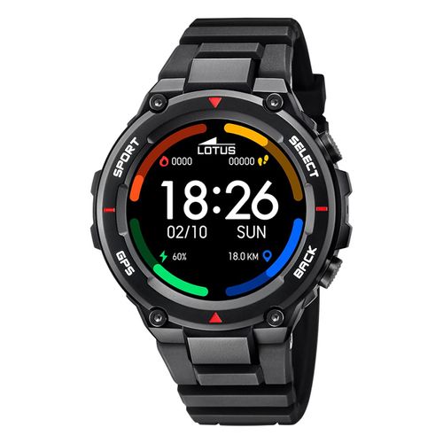Montre Homme Lotus Silicone Noir Montre-Bracelet Multifonction Lotus Ul50024/4