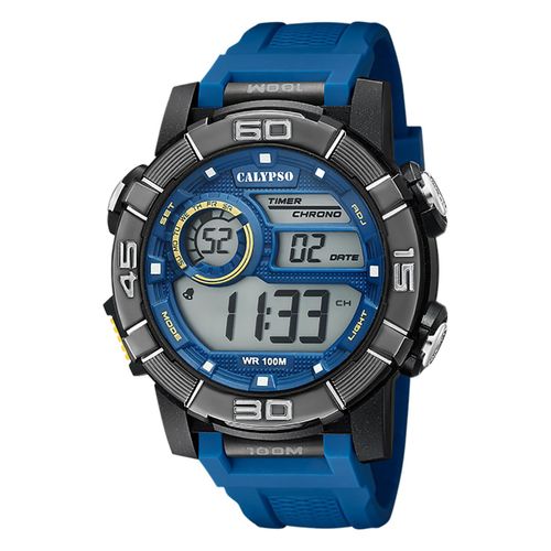Montre Pour Homme Calypso En Plastique Bleu Montre-Bracelet Numérique Calypso Uk5818/2
