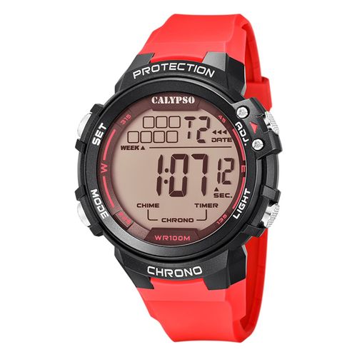 Montre Pour Homme Calypso En Plastique Rouge Montre-Bracelet Numérique Calypso Uk5817/3